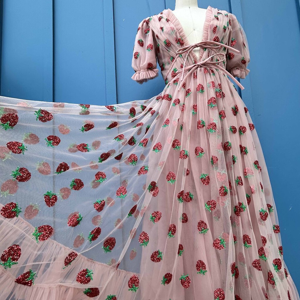 THE Strawberry Midi Dress | LUX & IVY