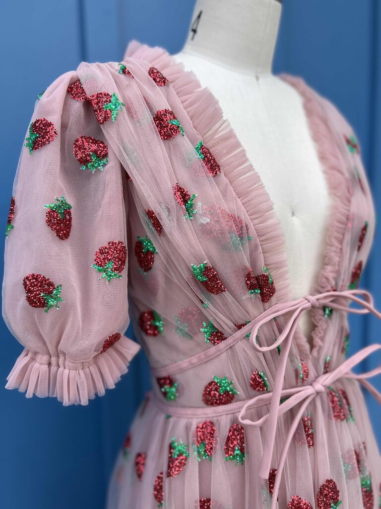 THE Strawberry Midi Dress | LUX & IVY