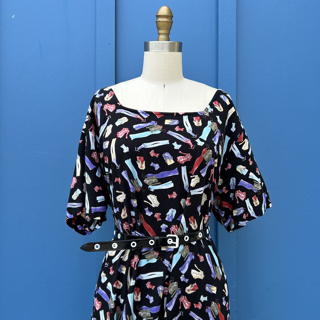 90s Paradiso Clothing Print Pattern Dress | LUX & IVY 90s Paradiso Clothing Print Pattern Dress | LUX & IVY