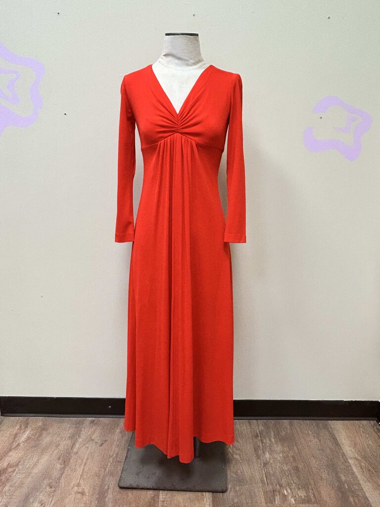 Gathered Waist Maxi Dress (Small Flaw)