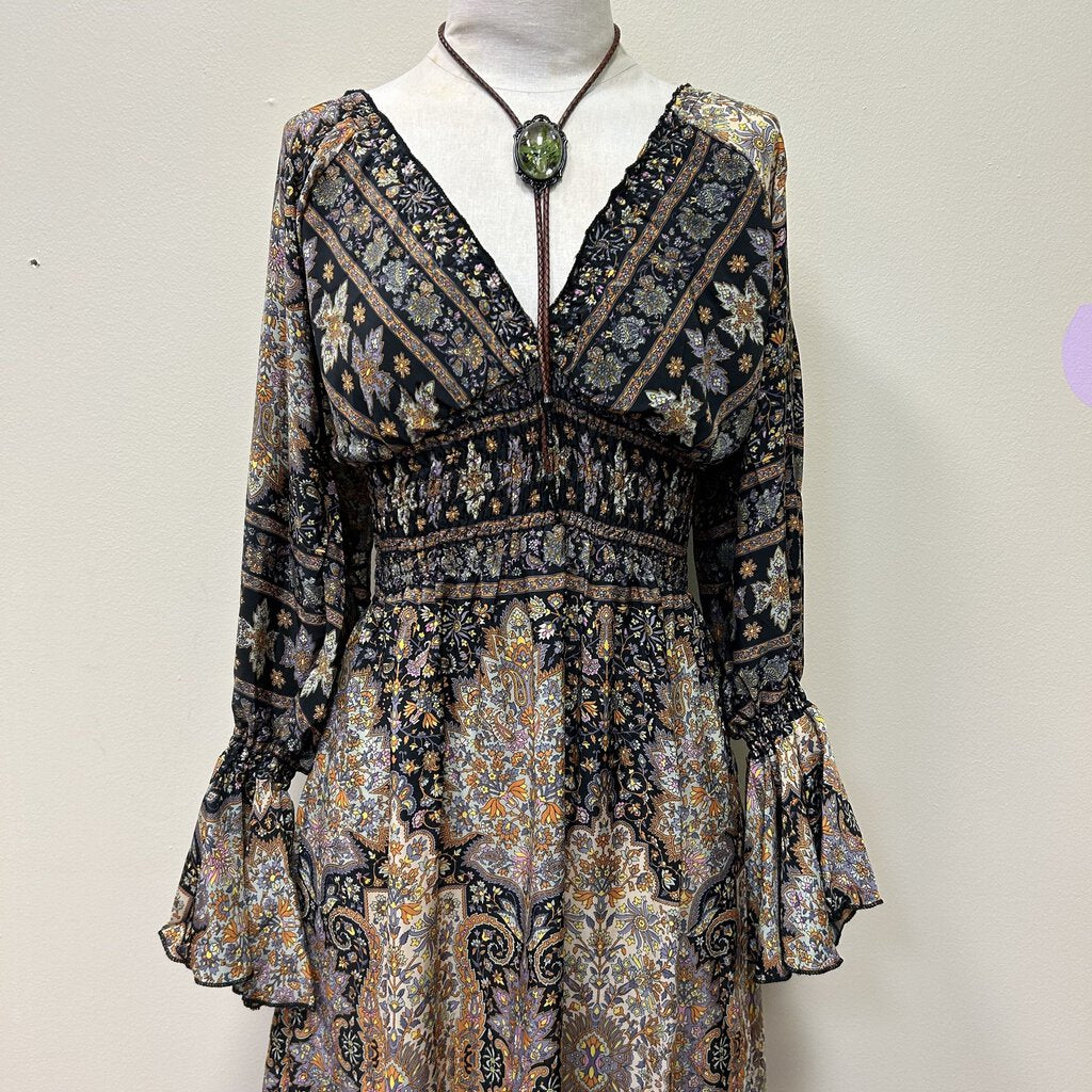 Nomad Whimsigoth Boho Midi Dress