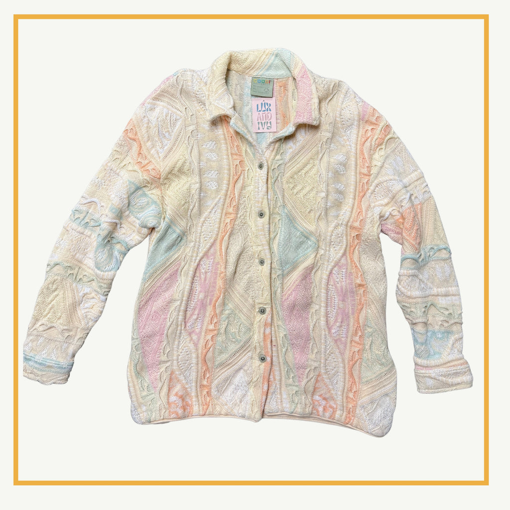 Authentic COOGI Pastel 3D Cardigan | LUX & IVY