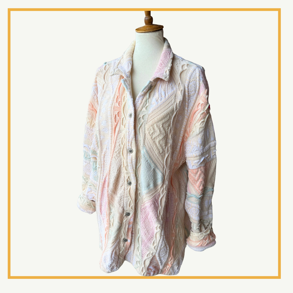 Authentic COOGI Pastel 3D Cardigan | LUX & IVY