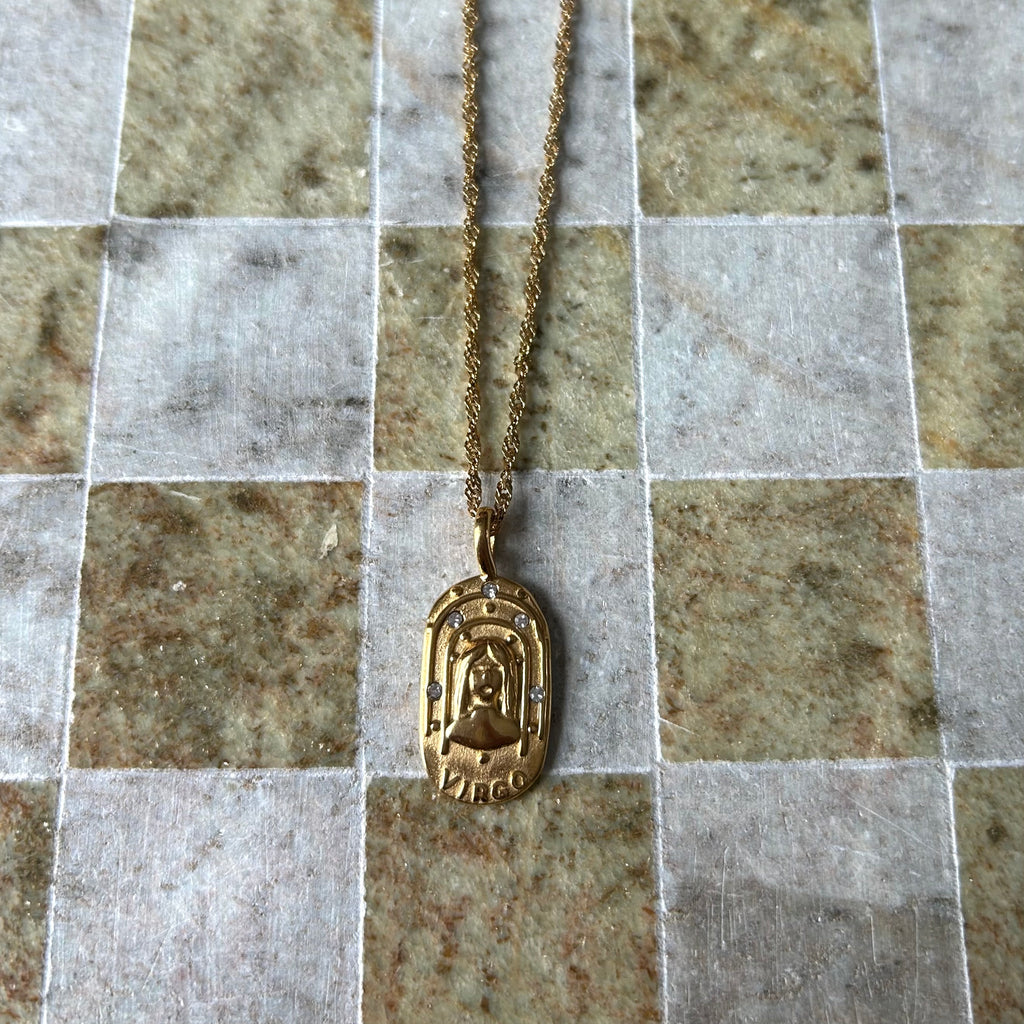 Gold-Plated Zodiac Necklace