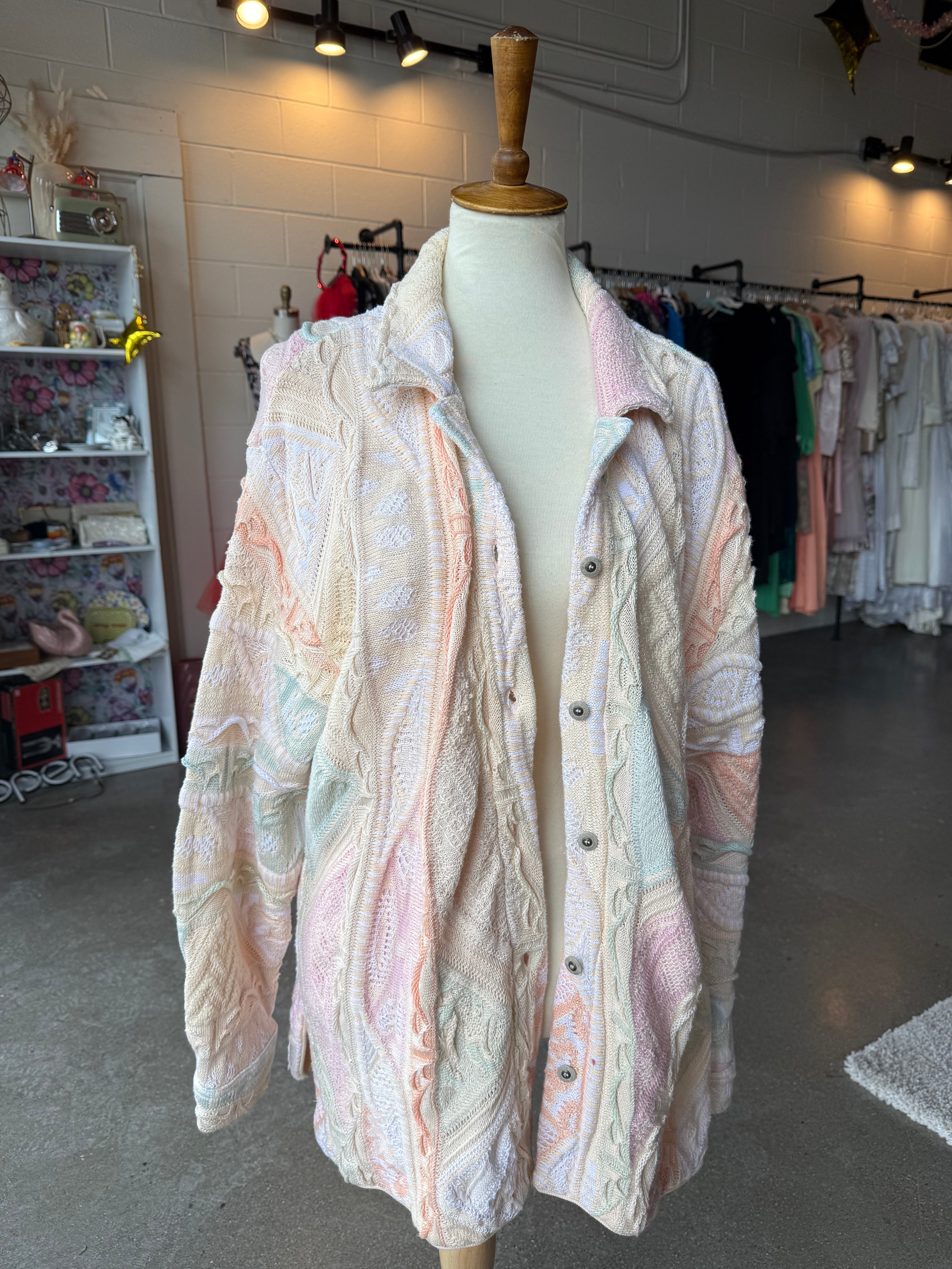 Authentic COOGI Pastel 3D Cardigan | LUX & IVY