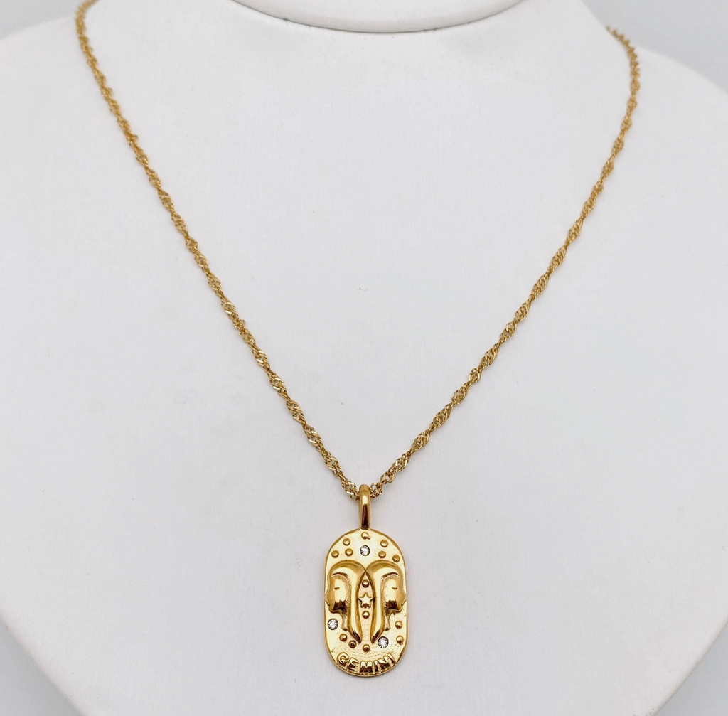 Gold-Plated Zodiac Necklace