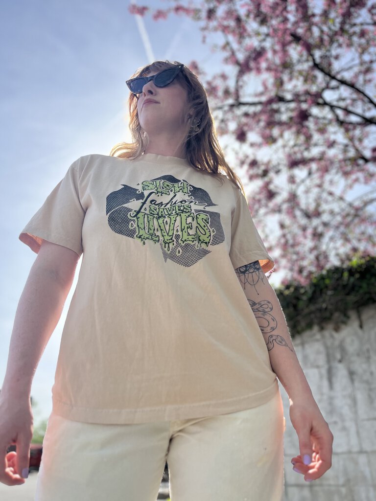 SLOW FASHION SAVES LIVES Sustainable Tee